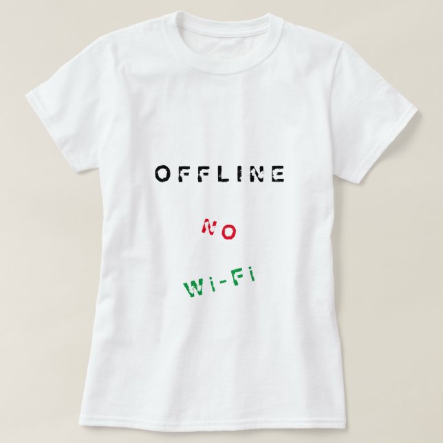 Internet T-Shirt Funny - Offline (Design Front)