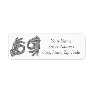 "Interpreter" American Sign Language Label