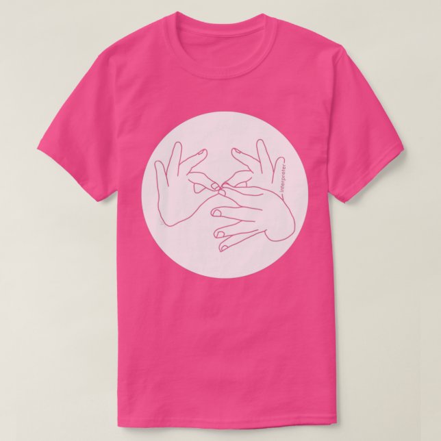 Interpreter white fron T-Shirt (Design Front)