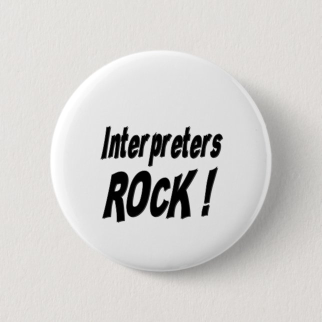 Interpreters Rock! Button (Front)