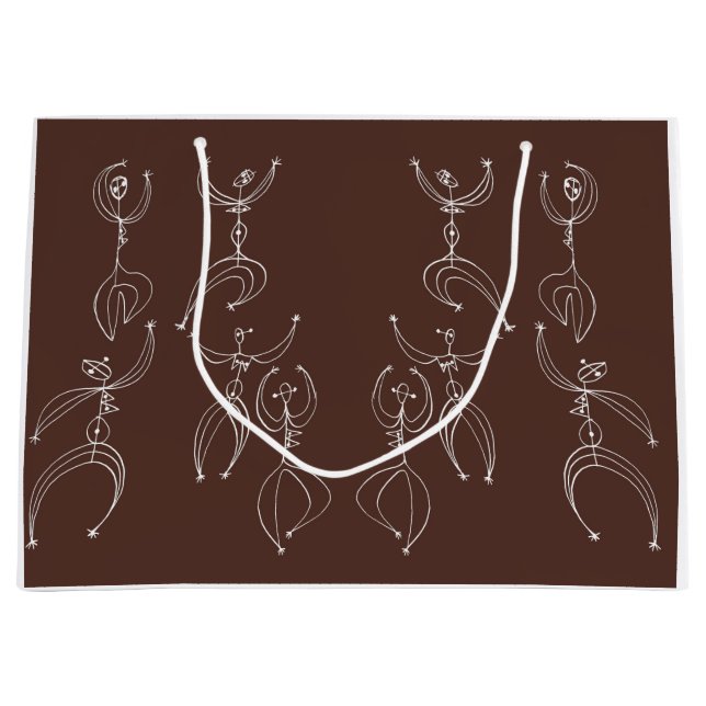 interpretive dance print large gift bag (Front)