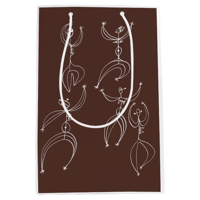 interpretive dance print medium gift bag (Front)