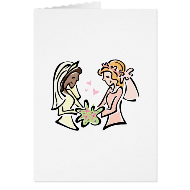 Interracial Lesbian Wedding (Front)