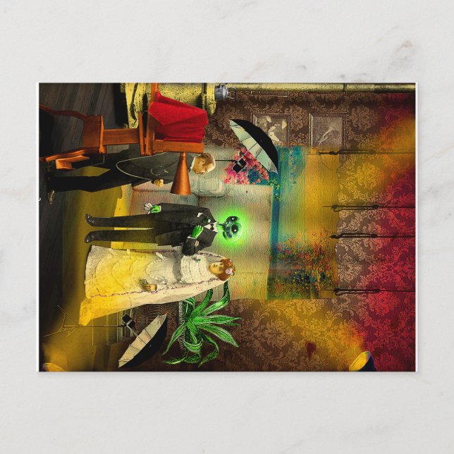 Interracial Love Holiday Postcard (Front)