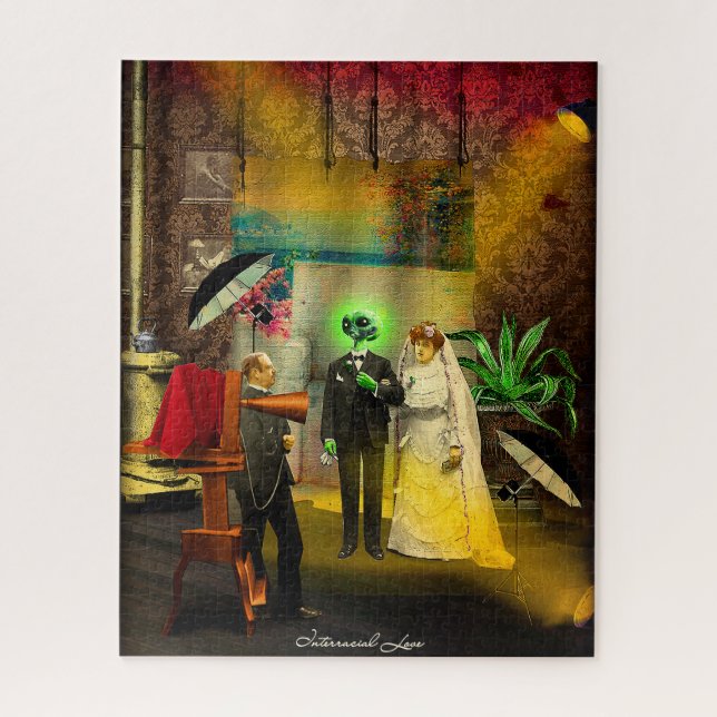 Interracial Love Jigsaw Puzzle (Vertical)
