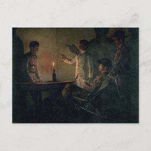 Interrogation of a deserter postcard