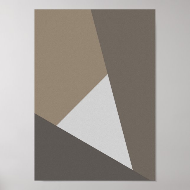 Intersect – Neutral Geometric Art Print (Front)