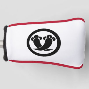 Intersecting cloves in circle golf head cover