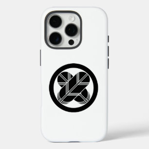 Intersecting hawk feathers in circle iPhone 16 pro case