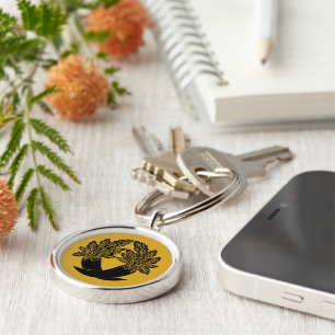 Intersecting radish key ring