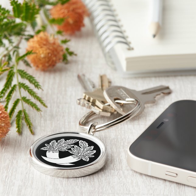 Intersecting radishes key ring (Side)