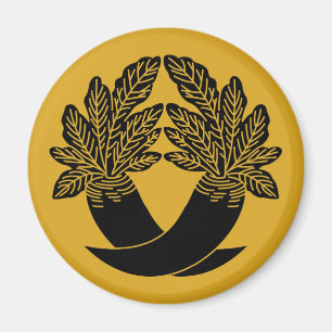 Intersecting radishes magnet