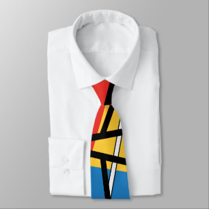 Intersection of Lines & Planes - Abstract Art Tie