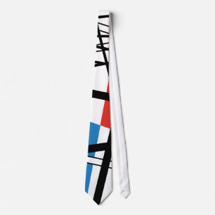 Intersection of Lines & Planes - Abstract Art Tie