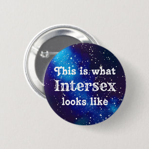 Intersex Customisable Galaxy Identity 6 Cm Round Badge