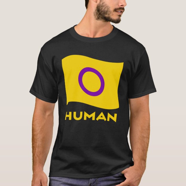 Intersex Flag Intersex Awareness Human T-Shirt (Front)
