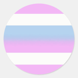 Intersex flag stickers - round