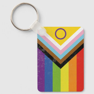 Intersex-Inclusive Progress Pride Flag Key Ring
