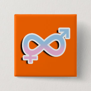 INTERSEX INFINITE SYMBOL 3D 15 CM SQUARE BADGE