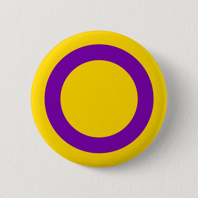 Intersex Pride 6 Cm Round Badge (Front)