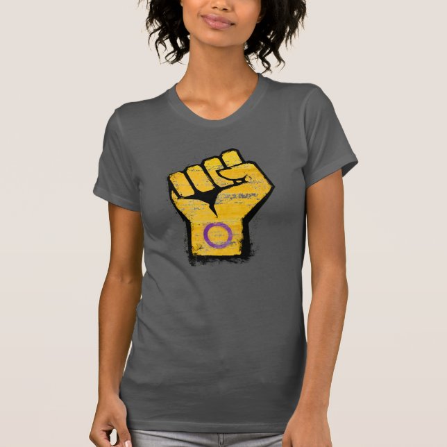 Intersex Pride Fist T-Shirt (Front)