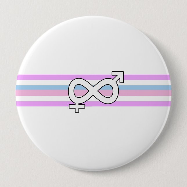 Intersex Pride Flag 10 Cm Round Badge (Front)