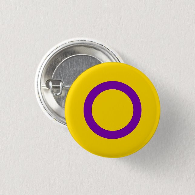 Intersex Pride Flag 3 Cm Round Badge (Front & Back)