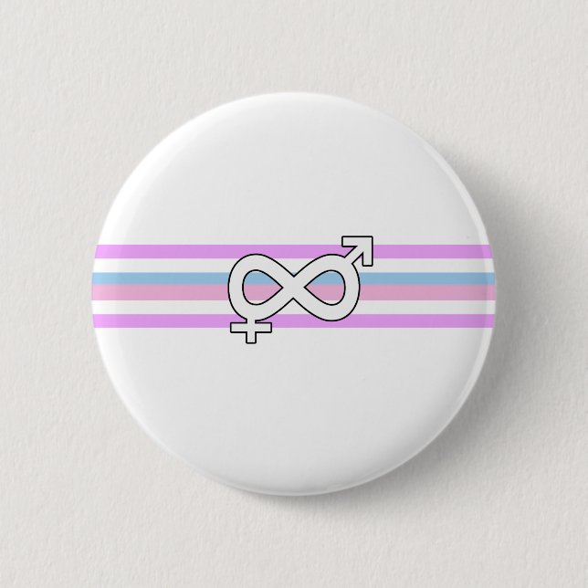 Intersex Pride Flag 6 Cm Round Badge (Front)