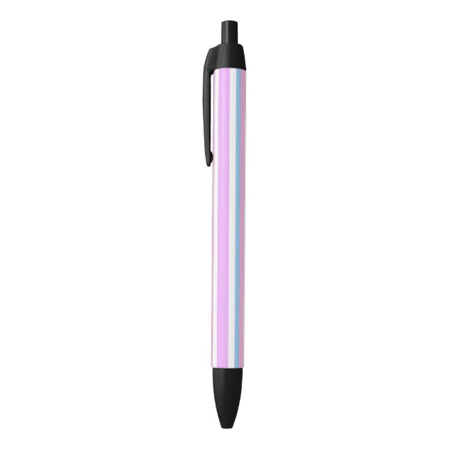 Intersex Pride Flag Black Ink Pen (Top (Vertical))