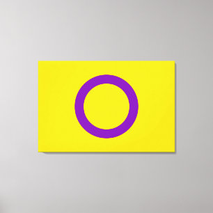 Intersex Pride Flag Canvas Print