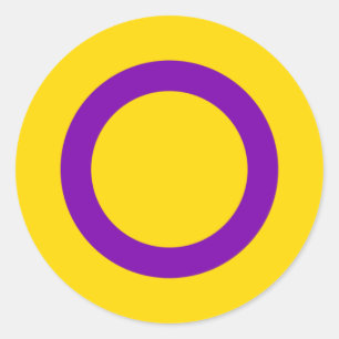 Intersex Pride Flag Classic Round Sticker