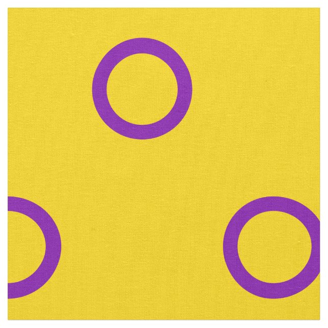 Intersex Pride flag Fabric (Close Up)