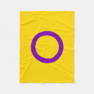Intersex Pride Flag Fleece Blanket