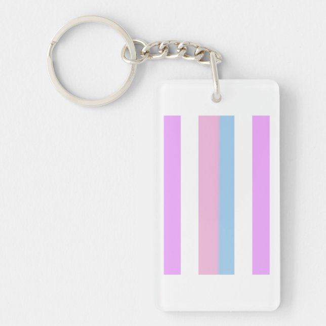 Intersex Pride Flag Key Ring (Front)