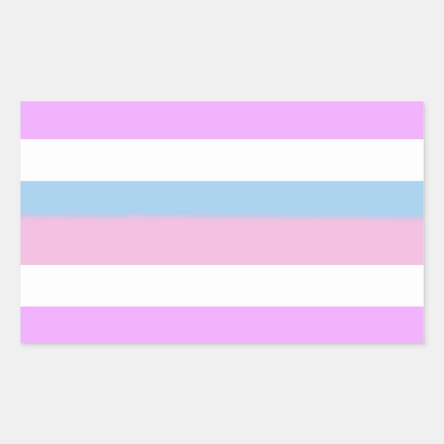 Intersex Pride Flag Rectangular Sticker (Front)