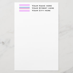 Intersex Pride Flag Stationery