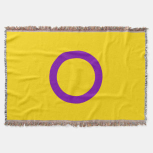 Intersex Pride Flag Throw Blanket