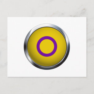 INTERSEX PRIDE MEDALLION POSTCARD