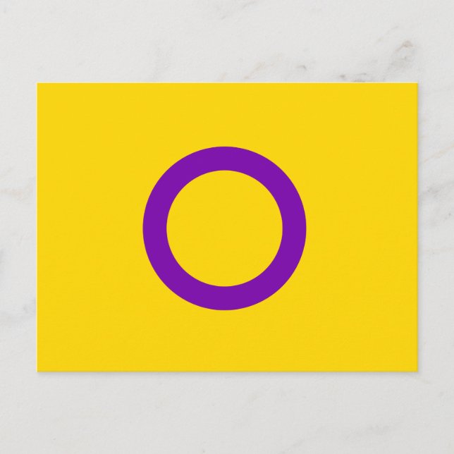 INTERSEX PRIDE POSTCARD (Front)