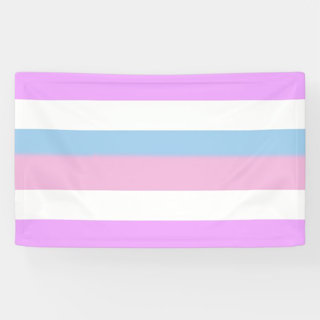 Intersex Pride Stripes Banner (Horizontal)