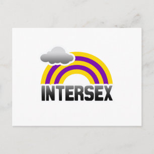 INTERSEX RAINBOW POSTCARD