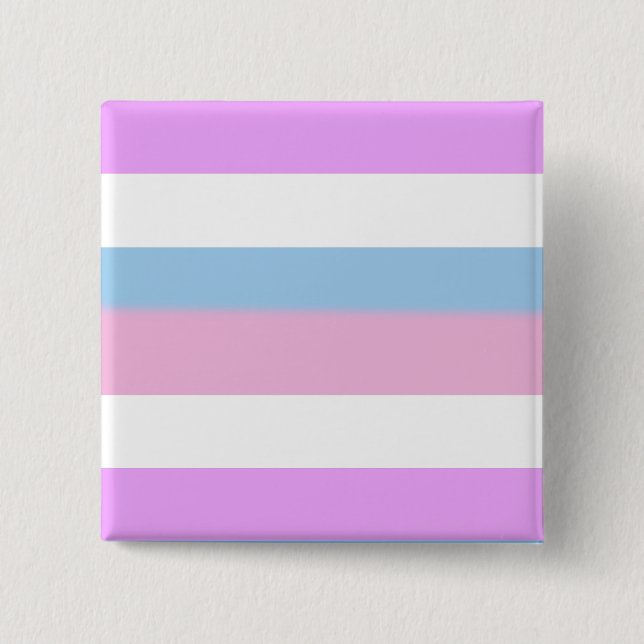 INTERSEXED PRIDE 15 CM SQUARE BADGE (Front)