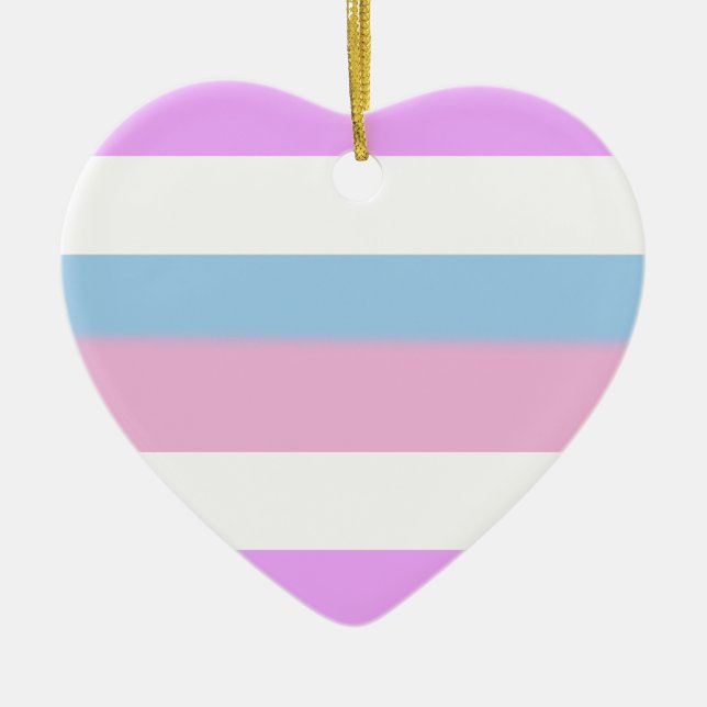 INTERSEXED PRIDE CERAMIC TREE DECORATION (Front)