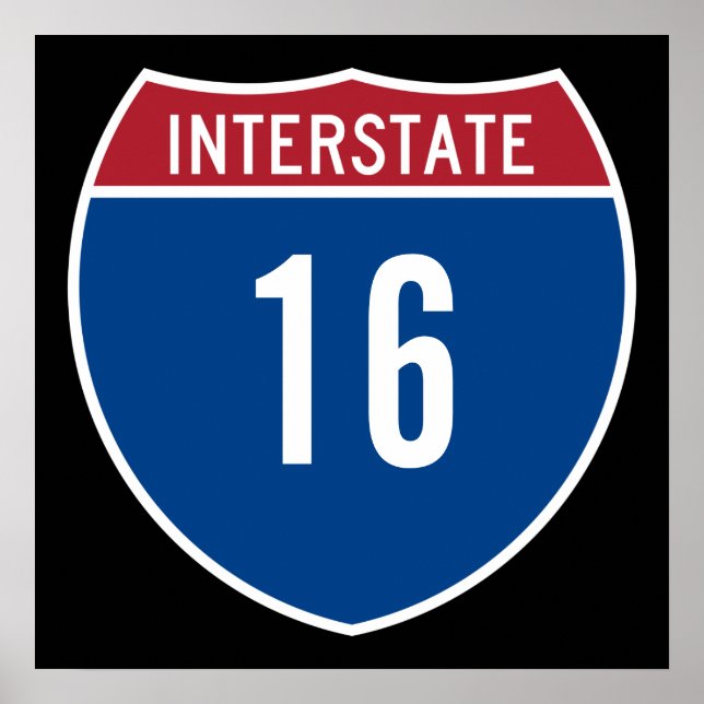 Interstate 16 poster (Front)