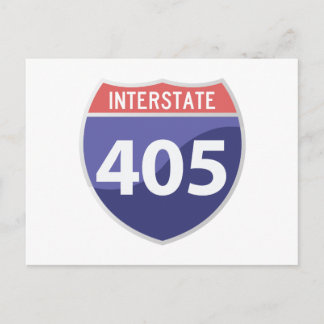 Interstate 405 (I-405) Calif. Highway Road Trip Postcard