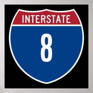 Interstate 8 poster