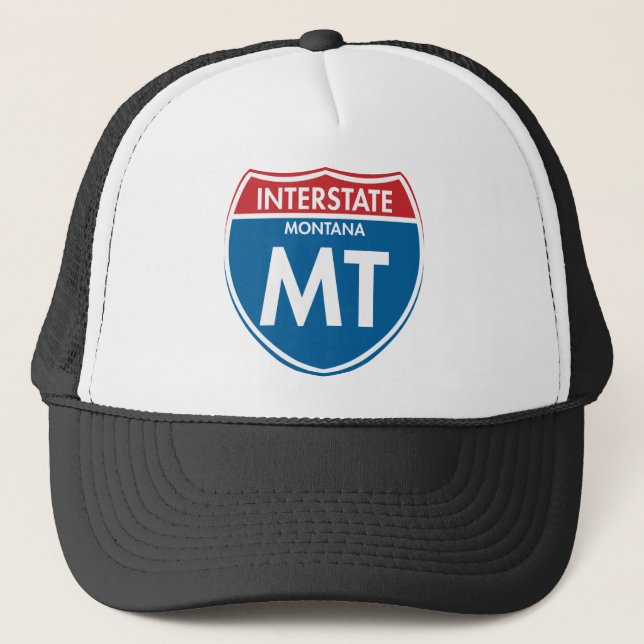 Interstate Montana MT Trucker Hat (Front)