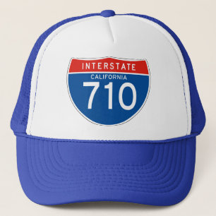Interstate Sign 710 - California Trucker Hat