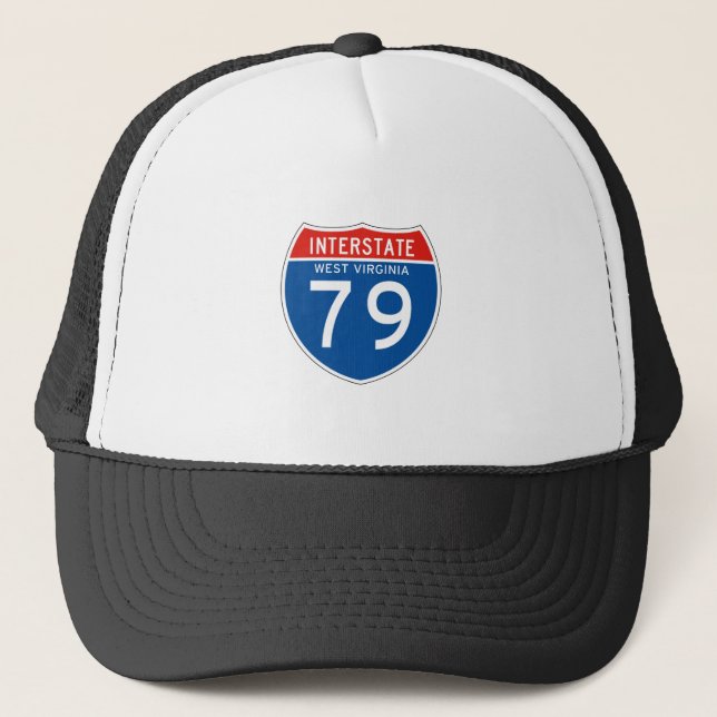 Interstate Sign 79 - West Virginia Trucker Hat (Front)