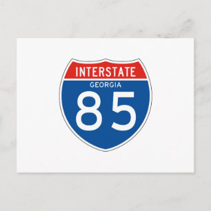 Interstate Sign 85 - Georgia Postcard